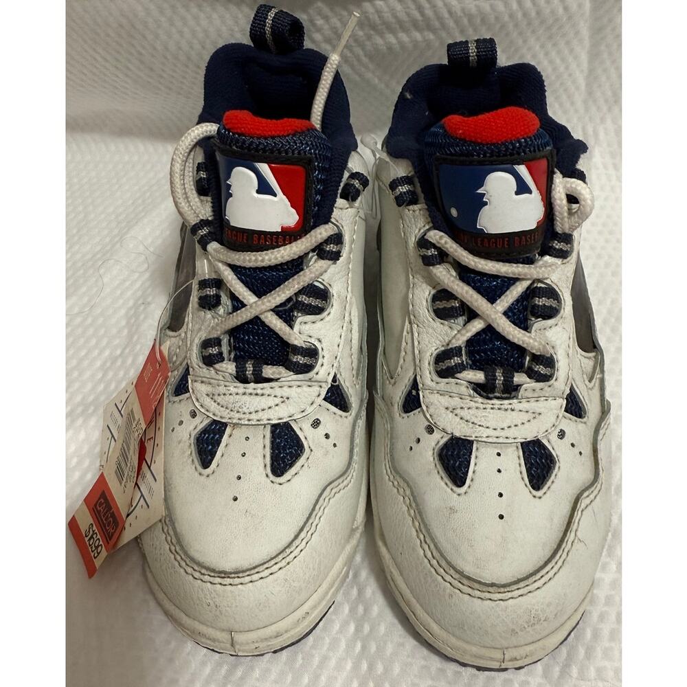Vintage Kids MLB New York Yankees Sneakers w/Hologram Sides - 11.5 Youth NWT